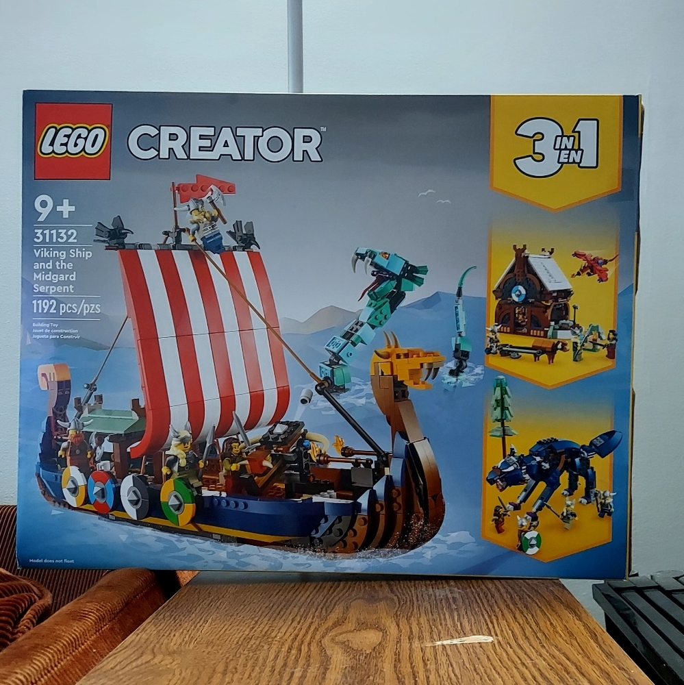 lego 3 in 1 viking ship and serpent